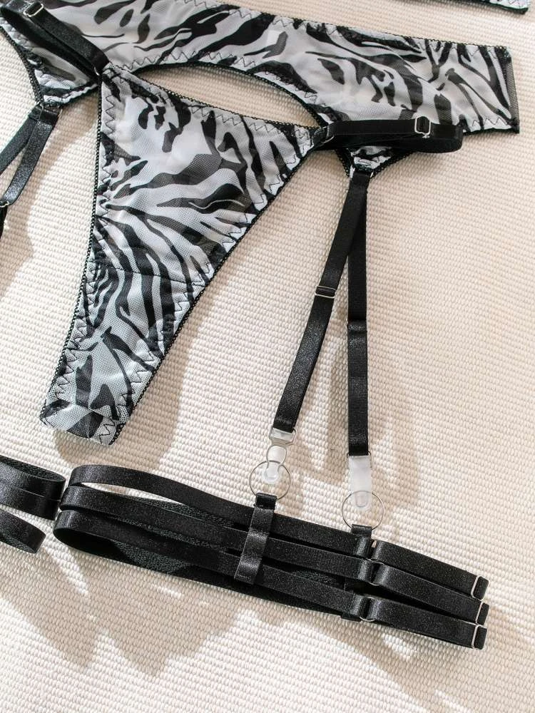 Zebra High Rise Backless Sexual Sets - Image 14