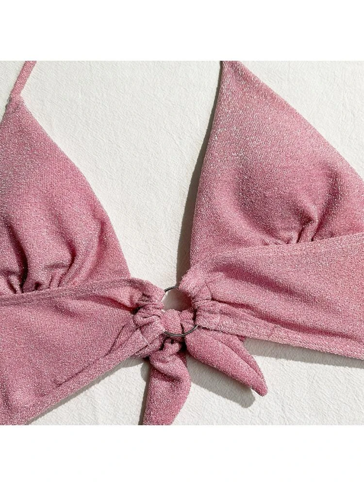 Halter Tie-wrap 3-piece Set Bikinis - Image 4