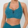 Solid Color Spaghetti Straps Cropped Sporty Top