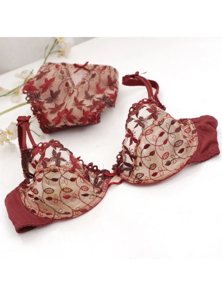 Bow Spaghetti Straps Backless Bra Sets - Image 3