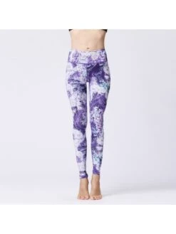 Camouflage Print High Rise Skinny Yoga Leggings