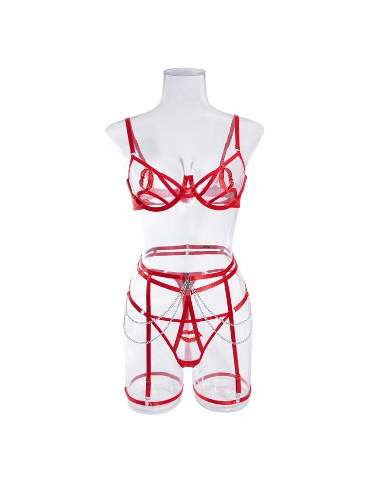 Spaghetti Straps Sleeveless High Rise Sexual Sets - Image 6