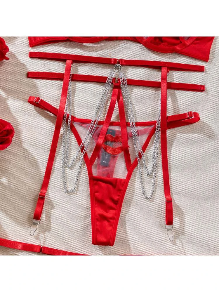 Spaghetti Straps Sleeveless High Rise Sexual Sets - Image 11