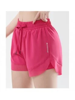 Solid Color High Rise Loose Short Pants